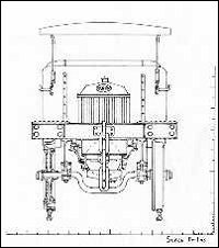 Works Petrol Locomotive - Front